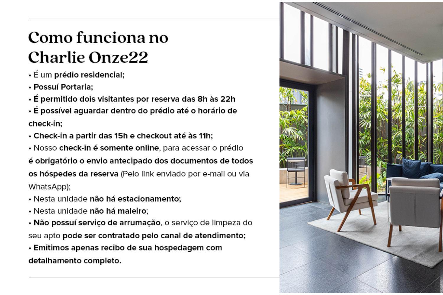 Apartamento Charlie Onze22 Madalena *
